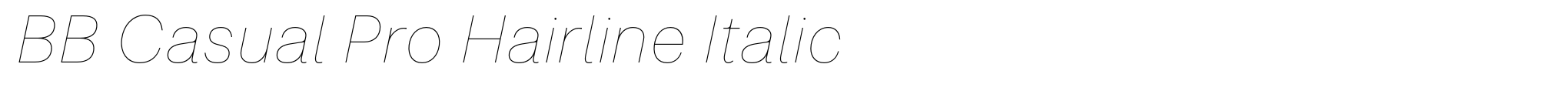 BB Casual Pro Hairline Italic image